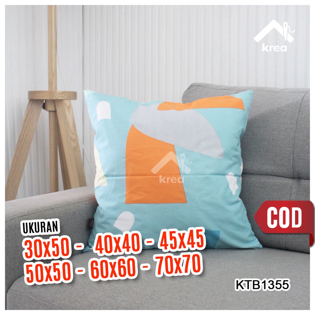 Sarung Bantal Sofa Ukuran 30x50, 40x40, 45x45, 50x50, 60x60, 70x70 - KTB1355