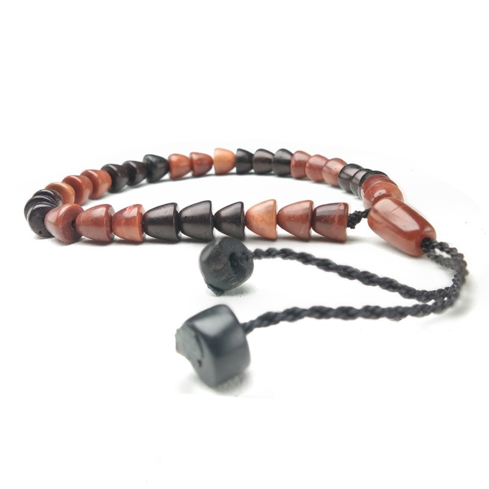 Gelang Pria Wanita Tasbih Kayu Koka Marjan Hitam Kombinasi Kokka Asli Keren Terbaru 2020