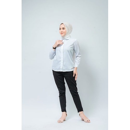 KEMEJA POLOS PRIA LENGAN PENDEK KEMEJA KASUAL PRIA WARNA HIJAU ARMY BAJU HEM COWOK
