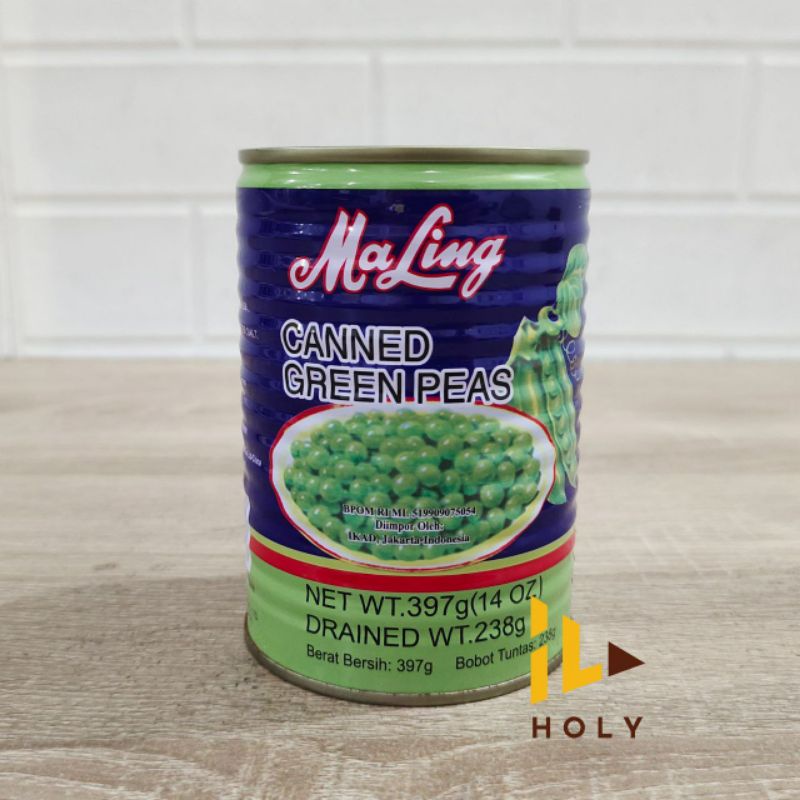 

Hearing Green Peas 397gr / Kacang Polong Kaleng