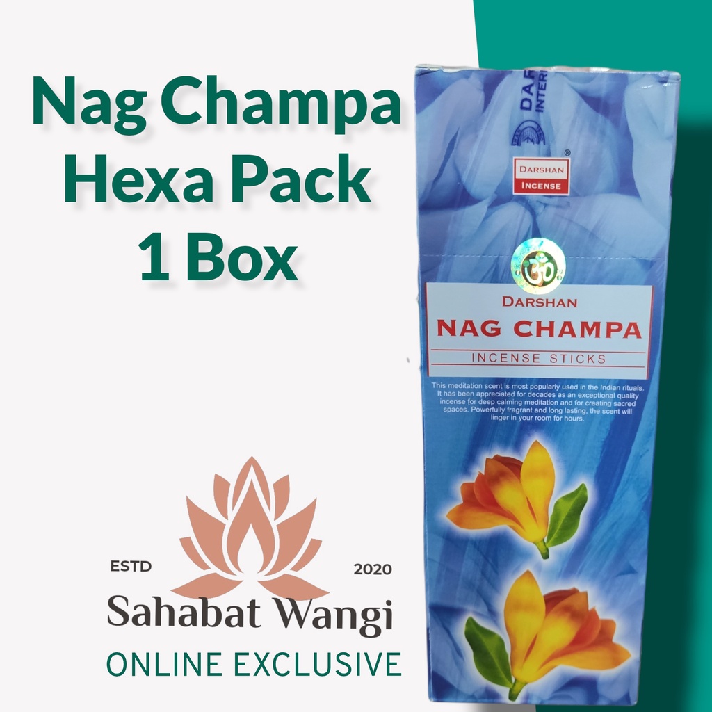 Dupa India Darshan Nag Champa Hexa Short ( 6 Pack)