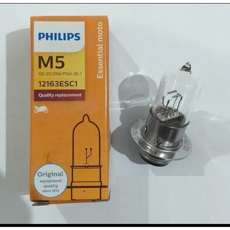 Lampu Depan Motor Bebek Matic Hi Low Philips H6 M5 lampu motor halogen-2
