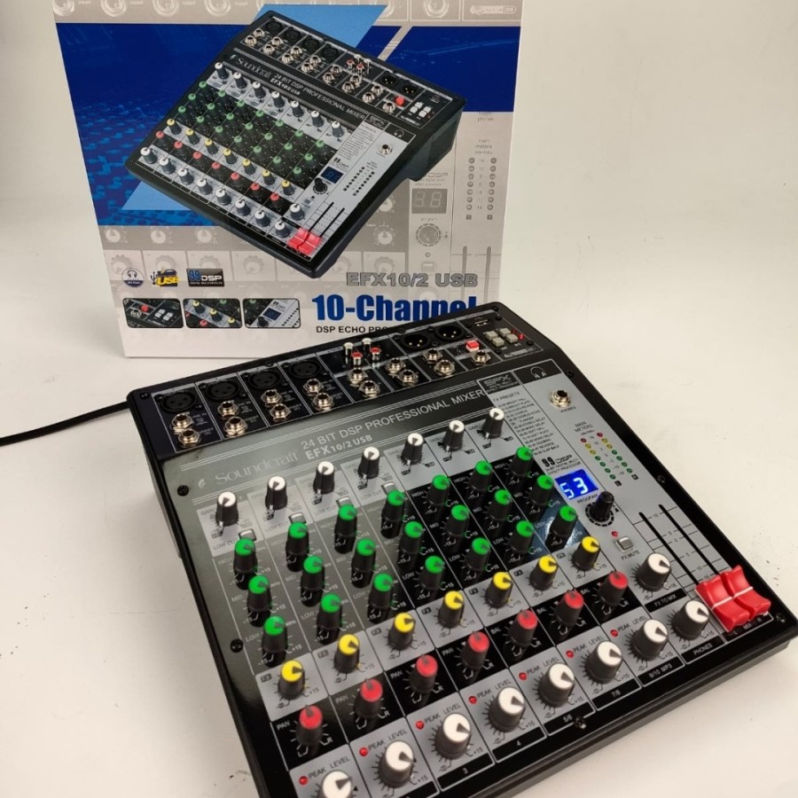 mixer audio soundcraft efx10/2 usb efx 10/2 usb 10CH usb bluetooth