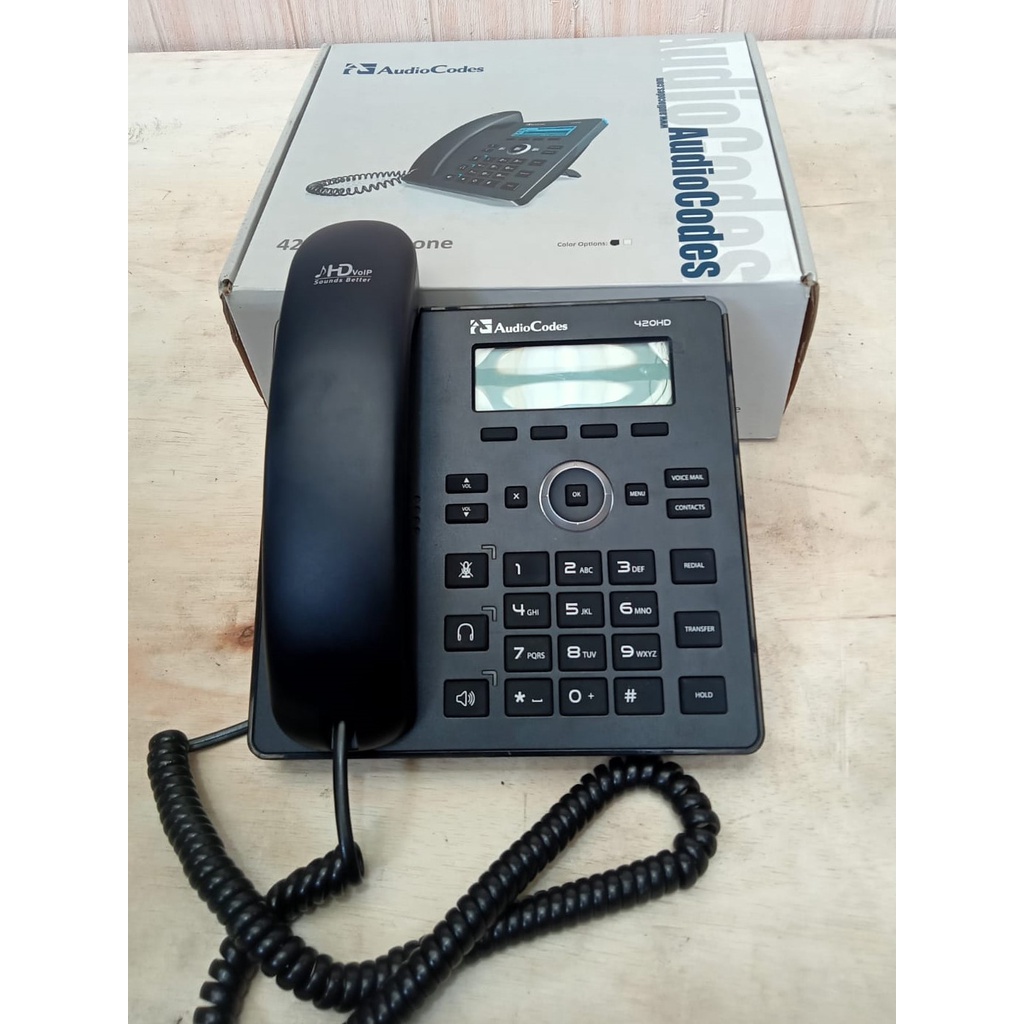 Ip Phone AudioCodes 420HD Normal Siap Pakai