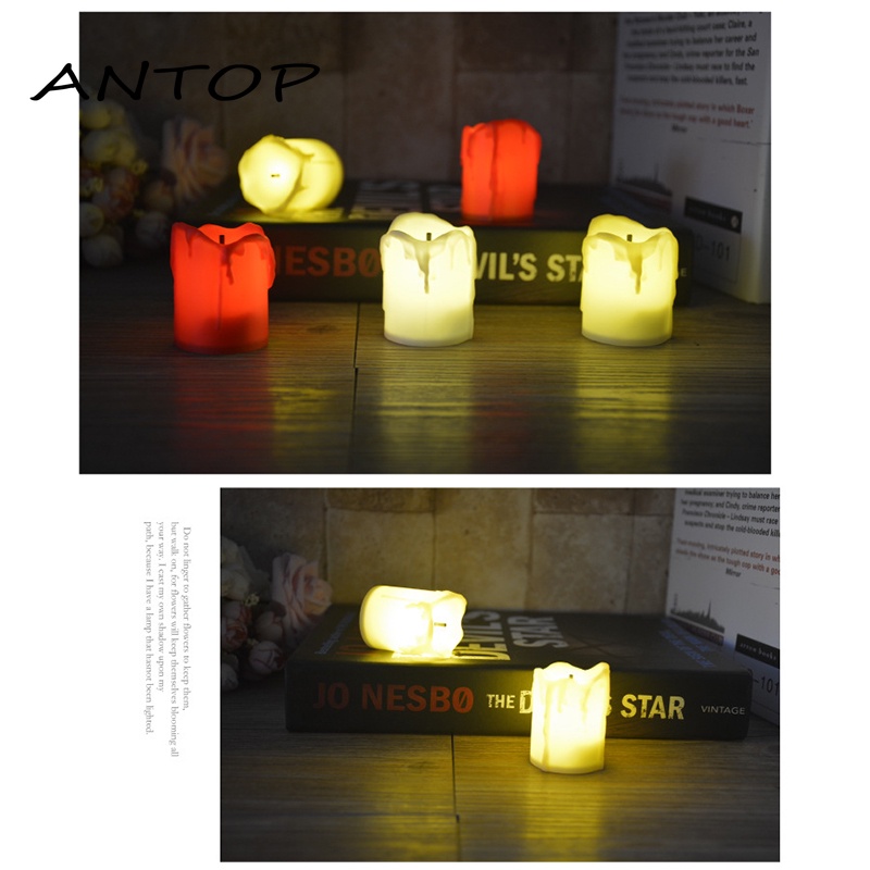 Lampu Lilin Led Tanpa Api Tenaga Baterai Tahan Lama