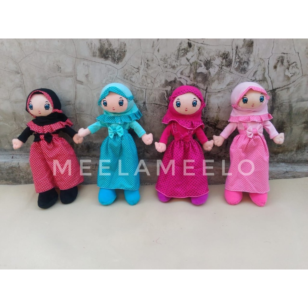 Promo !!! Boneka muslimah  boneka meelameelo Boneka Edukasi