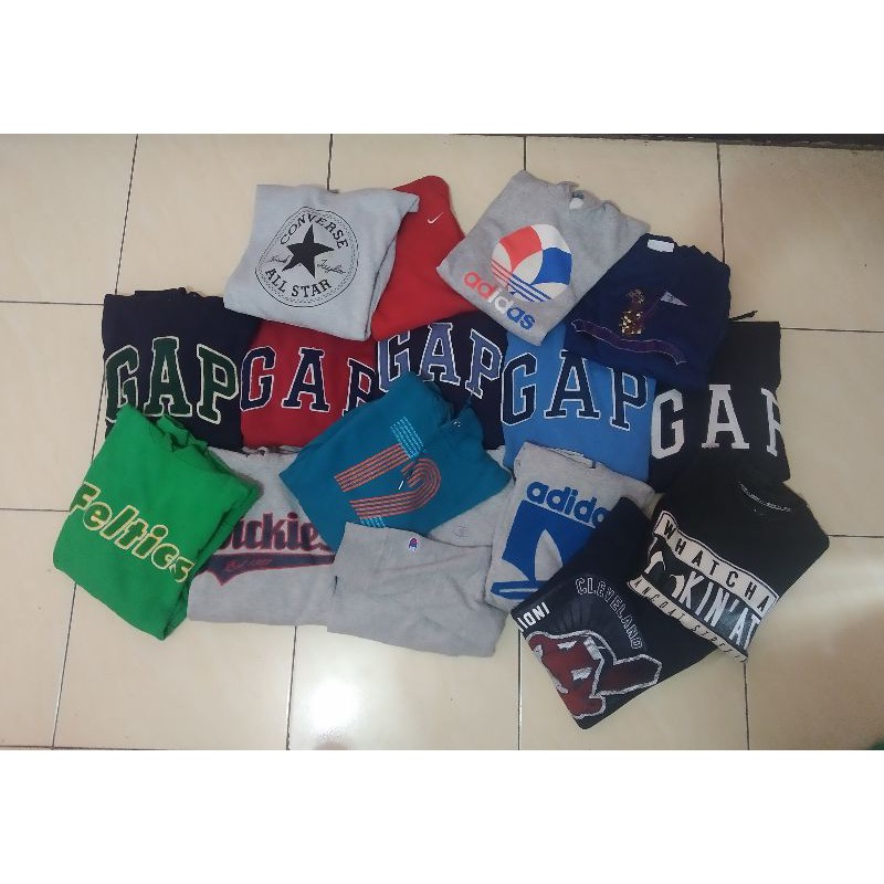 borongan 10pcs hoodie second branded