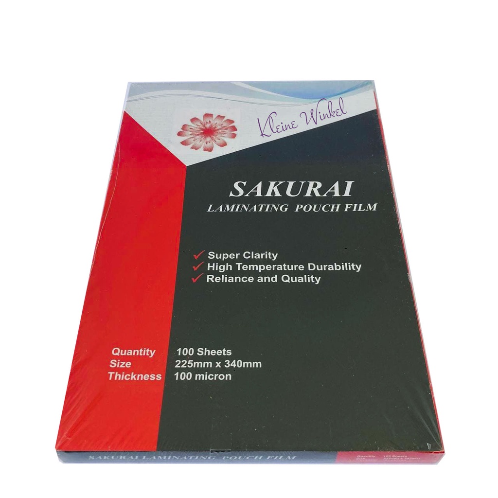 

Plastik Laminating Sakurai A4 & F4 isi 100
