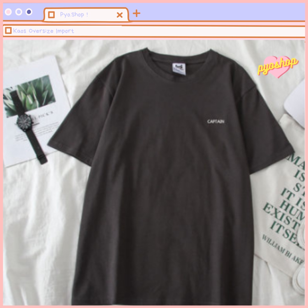 Oversize Tee Tshirt Kaos Import Longgar Motif CUACA BARU
