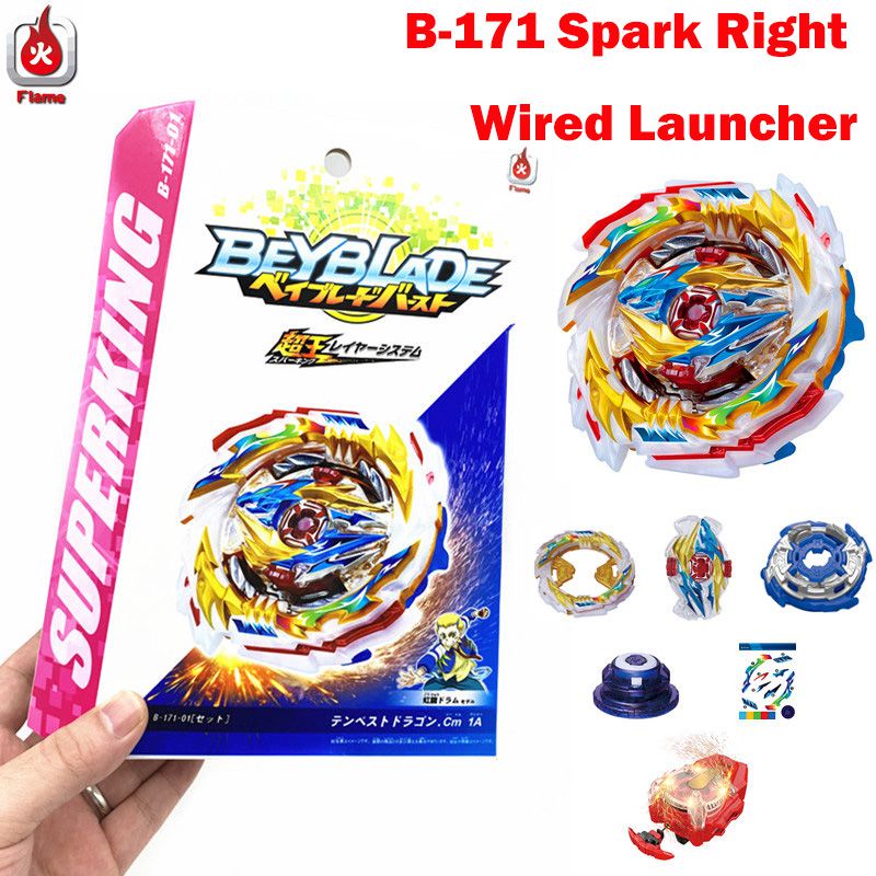 Dragon ・Cm・1A ・Single Superking ・B-171 ・Tempest Beyblade Full Peluncur Taman