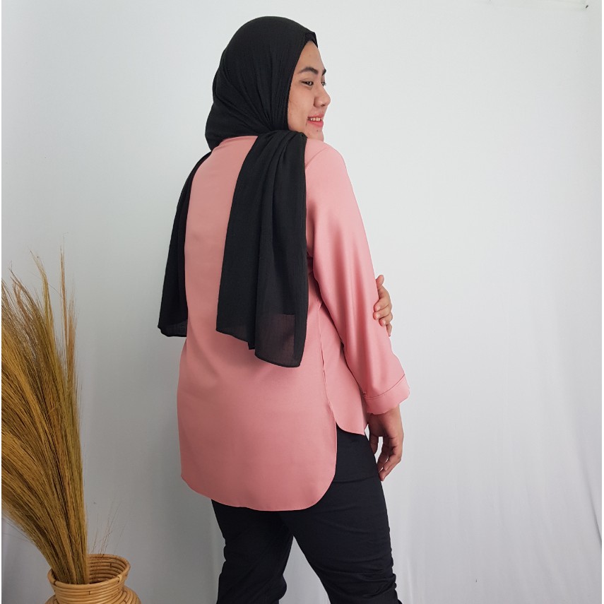 KMJUM KEMEJA SUPER JUMBO PINGUIN OVERSIZE JUMBO WANITA ATASAN BIG SIZE KOREA LD 140, 130, 120, 110 CM / BISA COD