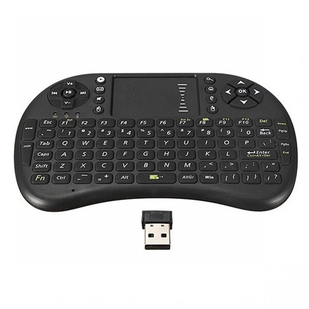 IDN TECH - Taffware Mini Keyboard Wireless 2.4GHz dengan Touch Pad &amp; Mouse - i8