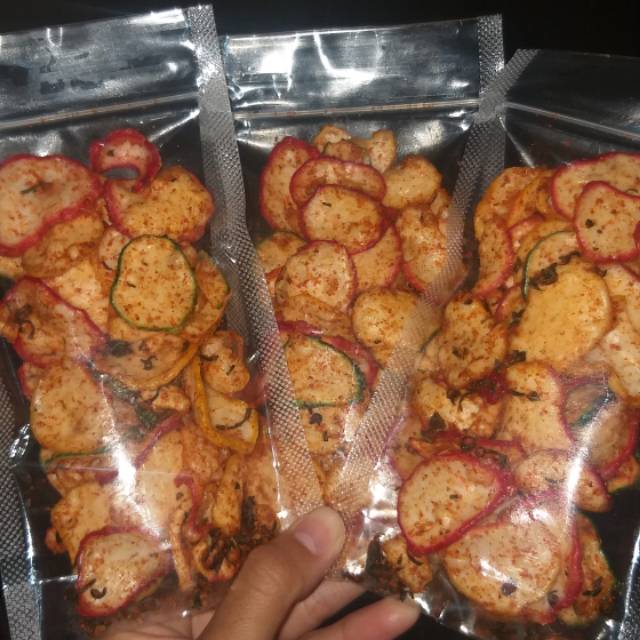 

Krupuk seblak/Kripik seblak/kripik pedas/Cemilan pedas