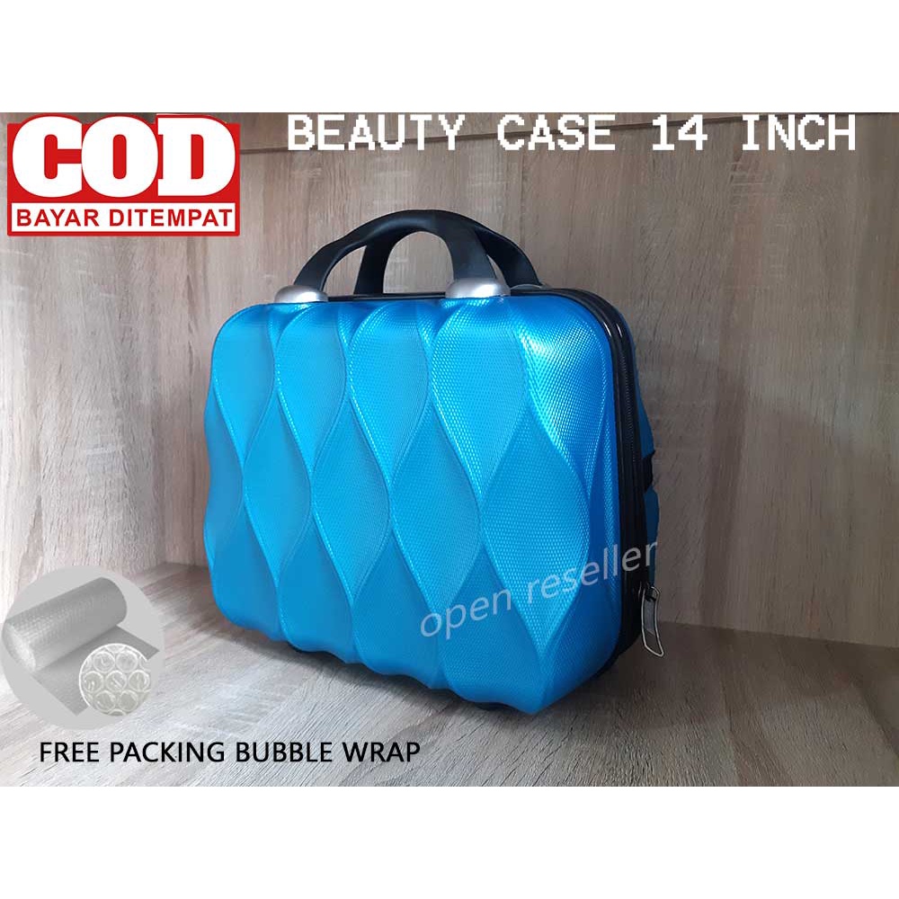 BEAUTY CASE 025 FIBER 14 INCH , PROMO IMPORT HIGH QUALITY COLOURFULL