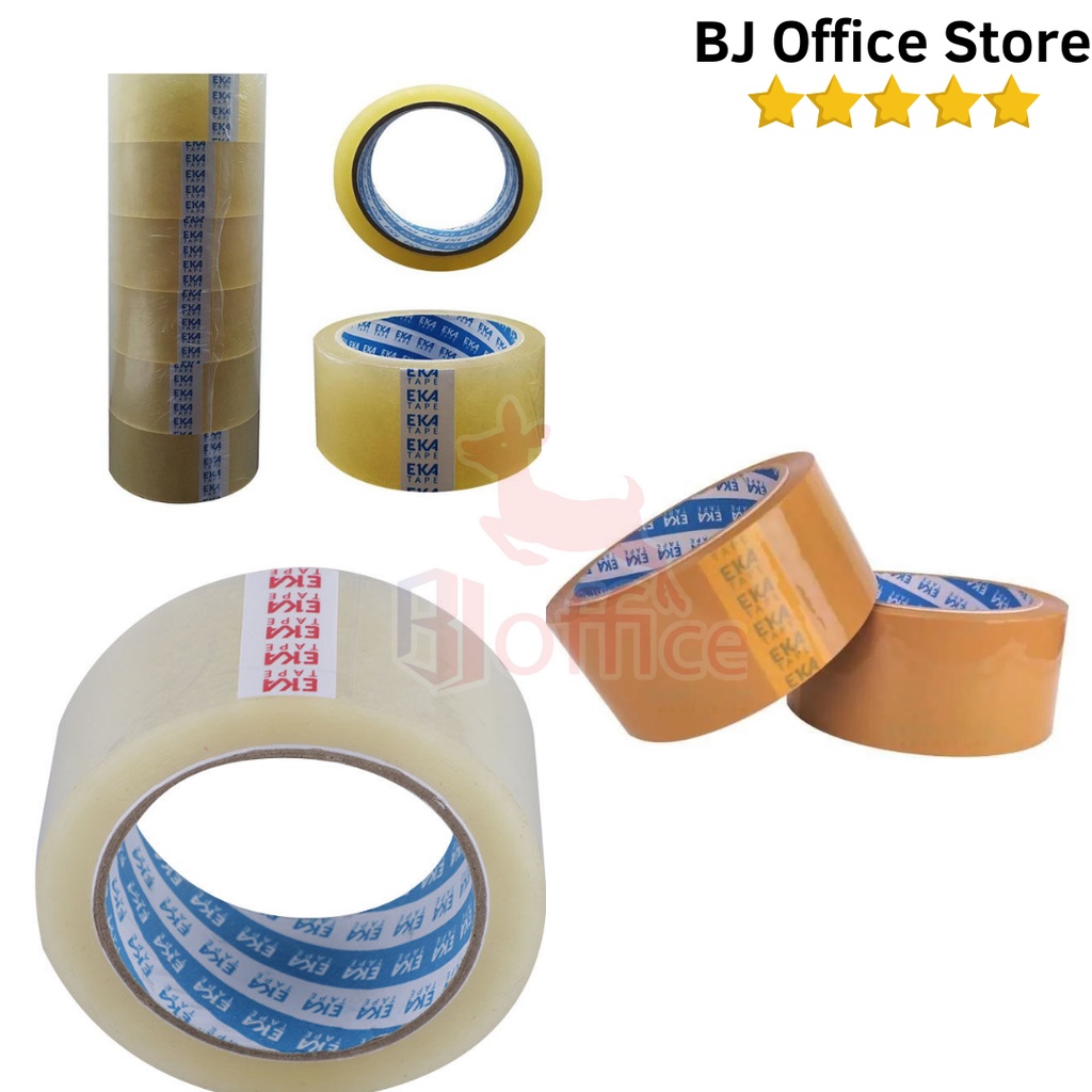 

Lakban EKATAPE 45 MM x 85 Yard / LAKBAN Coklat Bening SOLASI MURAH