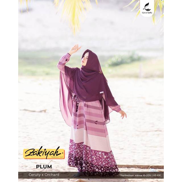 Gamis Zakiyah Gerai Saffa Gamis Syari Zakiyah Gerai Saffa Gamis Premium Gerai Saffa Gamis Set Syar i