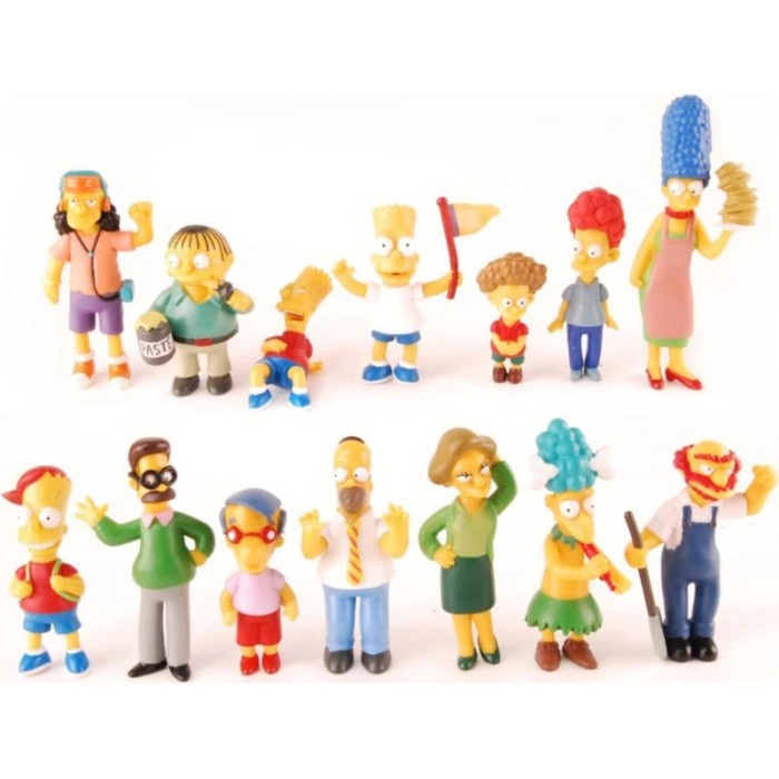 Figure The Simpsons Set isi 14 pcs - Homer Simpson Marge Bart