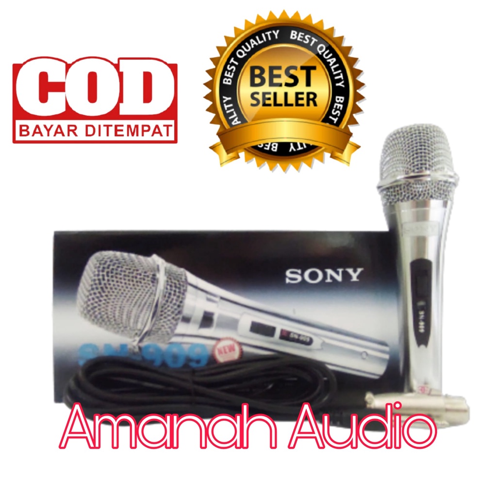 MIC KABEL SONY SN 909 / MICROPHONE SONY SN-909 /  MIC SONY SN909