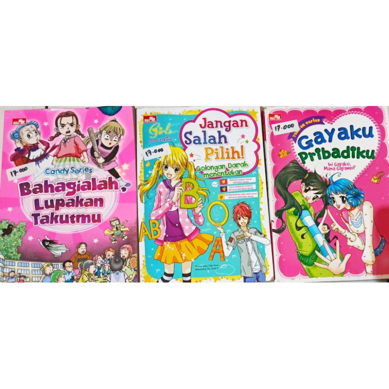Komik Candy series, Tenten series, Girl Generation (Preloved)