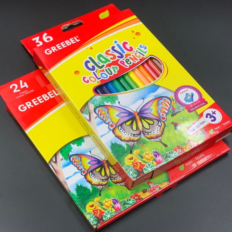 

Pensil 24 dan 36 warna panjang GREEBEL kualitas premium