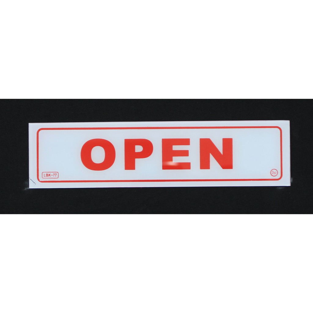 

Label Akrilik Tulisan Open