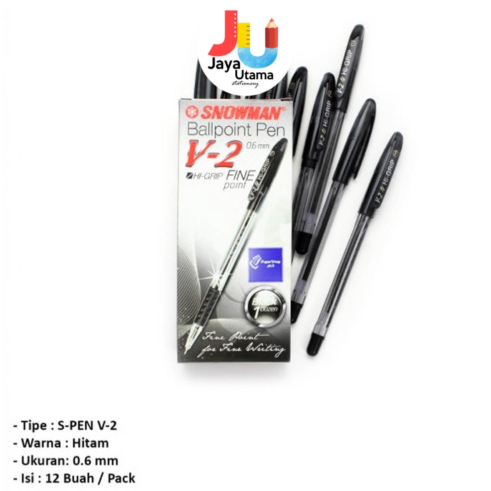 

Snowman Bolpen Ball Pen Pulpen Pena V-2 1.0Mm