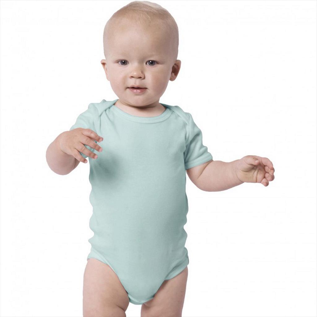 Sage Green Little Palmerhaus  Everyday Bodysuit Short Sleeve Jumper