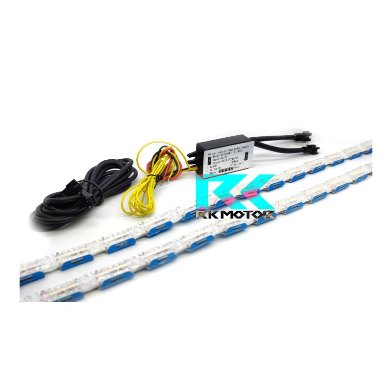 Lampu DRL Alis Crystal Welcome Light Blue Garansi