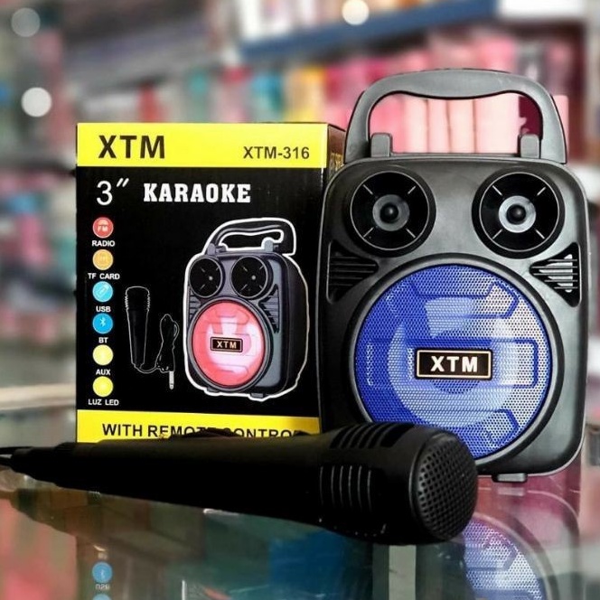 COD SPEAKER BLUETOOTH KARAOKE XTM-316 PLUS MIC KARAOKE X-BASS//SALON AKTIF X-BASS XTM-316//SPEAKER WIRELESS//SPEAKER KARAOKE