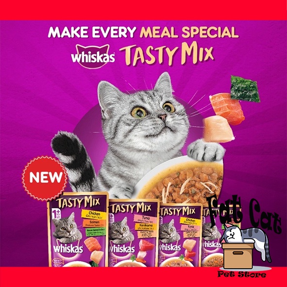 Whiskas Tasty Mix pouch wet cat food tasty mix 70 gr