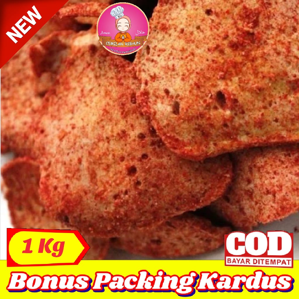 

[1Kg] Keripik Basreng Bulat Pedas / basreng koin - Cemilan Ribhun makanan ringan