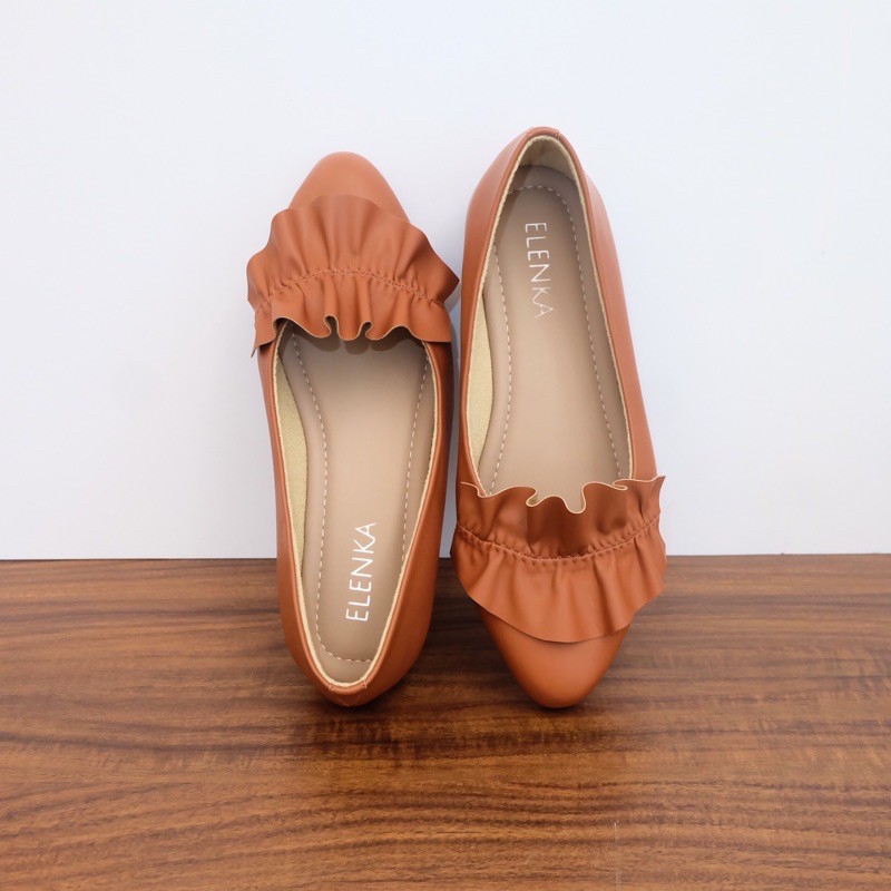 Sepatu wanita Bigsize Seri LORA TAN jumbo size plus