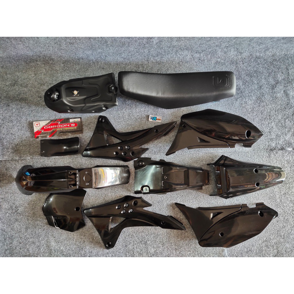 Body Full Set Kawasaki KLX Hitam Gordon's