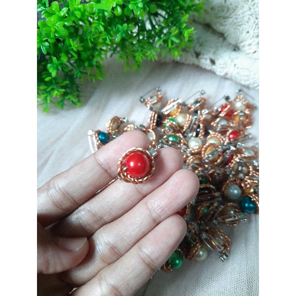 Bros Dagu Bros Kecil Bros Dagu Kecil Bros murah Peniti Bros Aksesoris Wanita Aksesoris Jilbab-merah