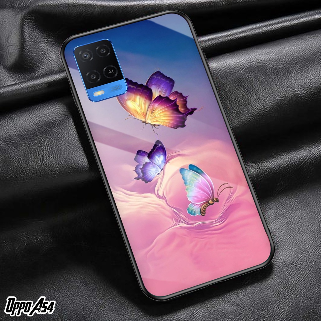 Case OPPO A54 - Casing OPPO A54 Terbaru 2021 [ MOTIF BUTTERFLY ] AERO CASE - Silikon Hp OPPO A54 - C