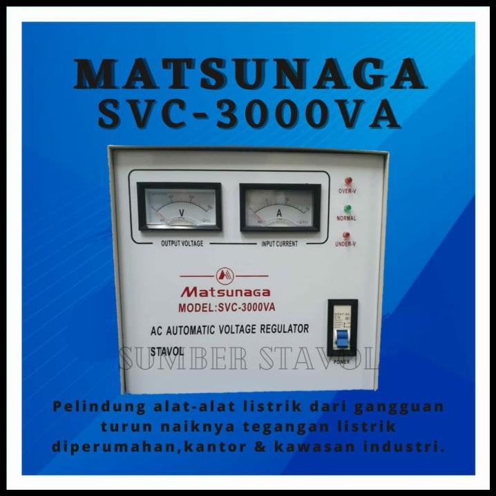 Stabilizer Listrik Matsunaga 3000Va - 3000 Watt