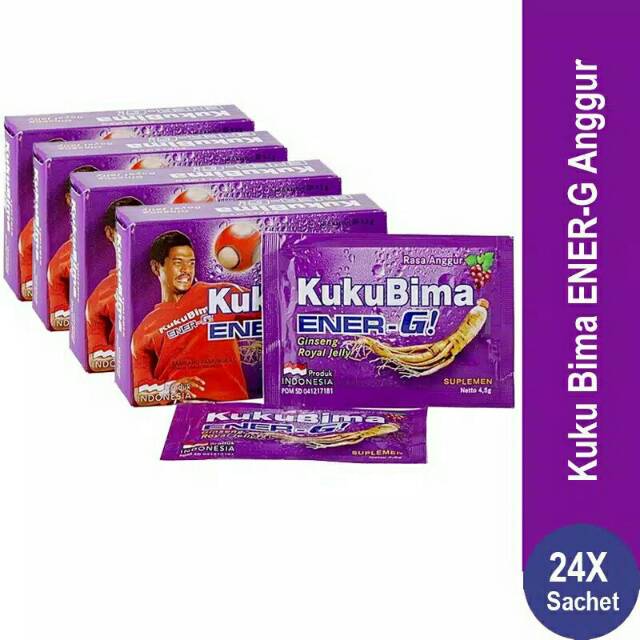 

KUKU BIMA EnerG - 4 Box isi 24 sachet x 4,5 gr