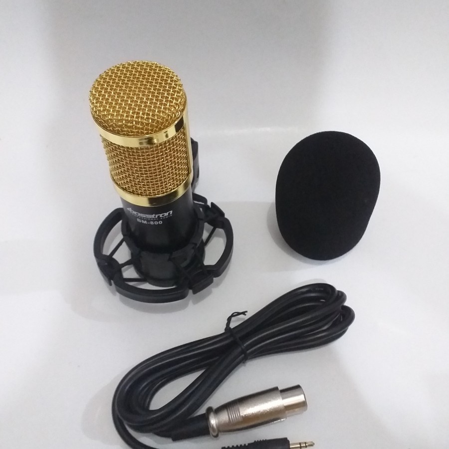 Mic Podcast Condenser Vokal Youtuber Bosstron BM-800 Original