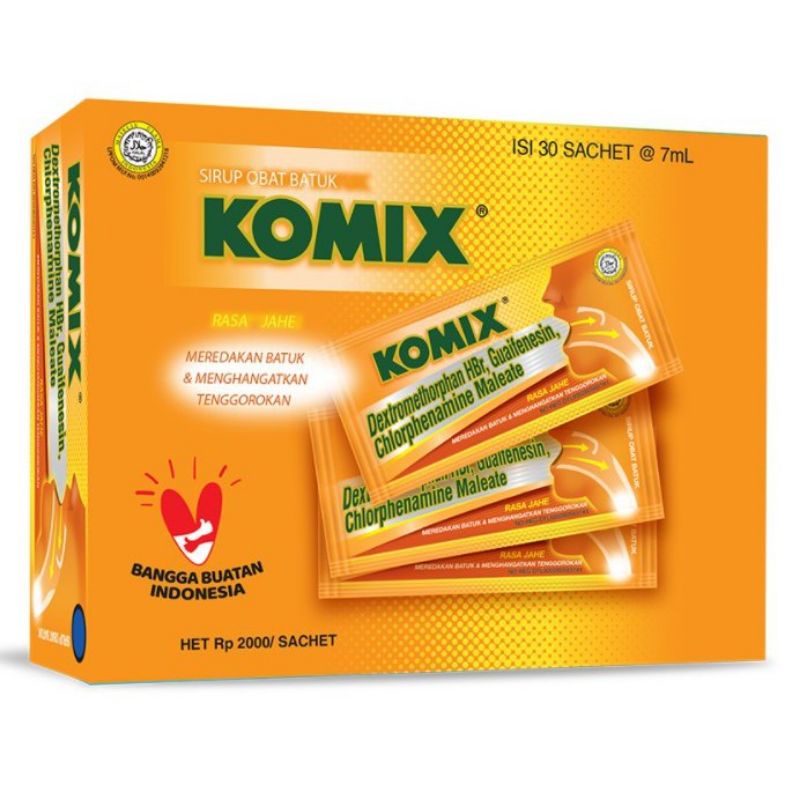 

Komix 4 rasa, PAPERMINT,JAHE,JERUKNIPIS,OBH