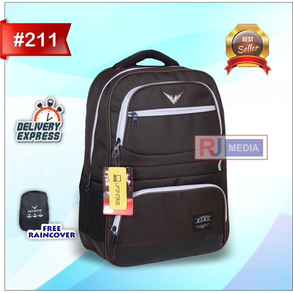 [ Promo Serba 80 Ribu ] Tas Ransel Sekolah Rexsove Distro Pria Wanita SMP SMA Terbaru Backpack Laptop Multifungsi Muat Banyak LKS Laptop Buku Paket Buku Tema Jahitan KUat Bahan Awet Bonus Raincover Harga Termurah Kualitas Ekspor