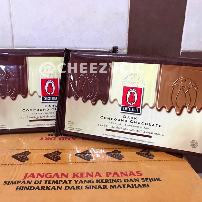 

Coklat Tulip Dark Chocolate Compound - Cokelat Batang Murah 1 Kg