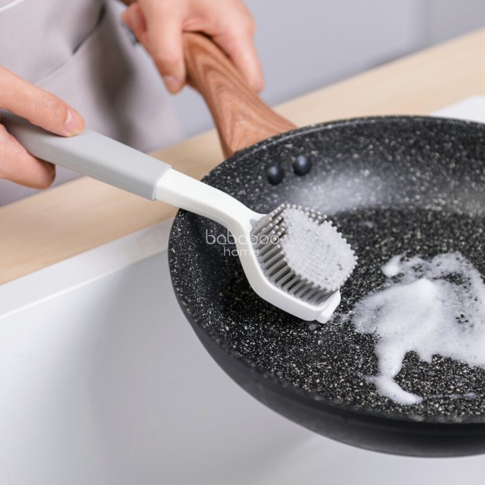 Bababoo Protege Kitchen &amp; Pan Brush - Putih