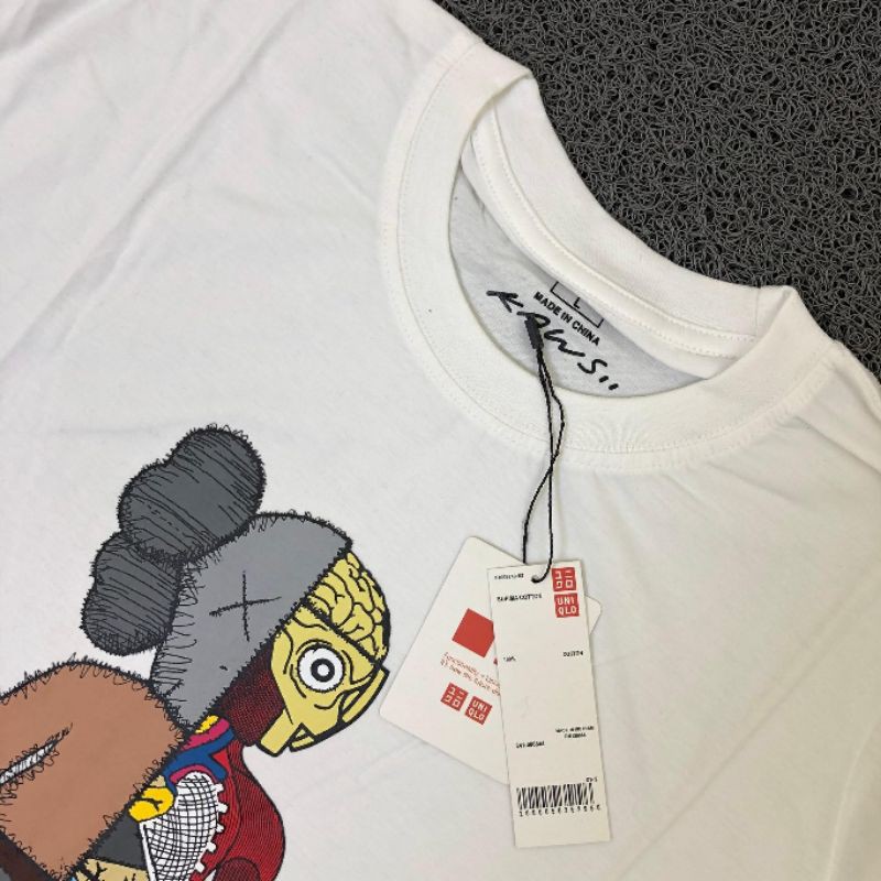 Kaos Baju Tshirt Uniqlo X Kaws Anatomy Edition - Complete Tag + Free Sticker-5