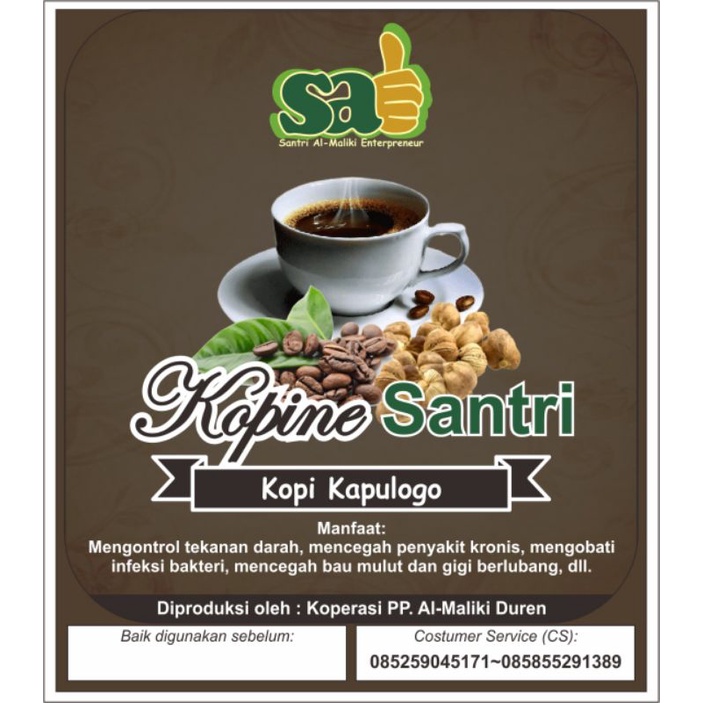 

KOPI SANTRI (KOPI KAPULAGA) KOPI HERBAL NIKMAT BERMANFAAT