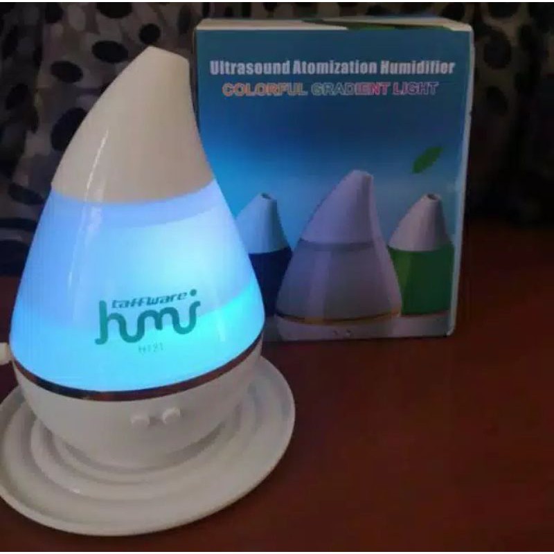 Humidifier Diffuser Aromaterapi LED Unik Gratis Essential Oil Aromatherapy Disfuser Ultrasonic Pelembab Ruangan Ac