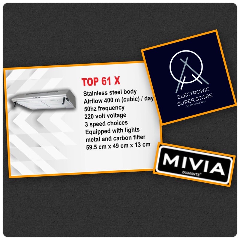 COOKER HOOD MIVIA TOP61X