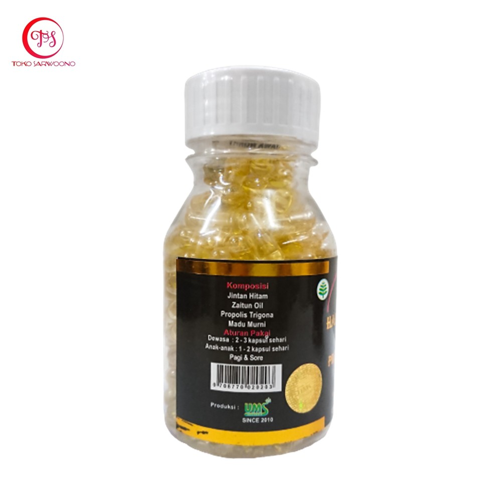 Habbatussauda Extra Propolis Trigona Isi 200 Kapsul Original - Habatusauda