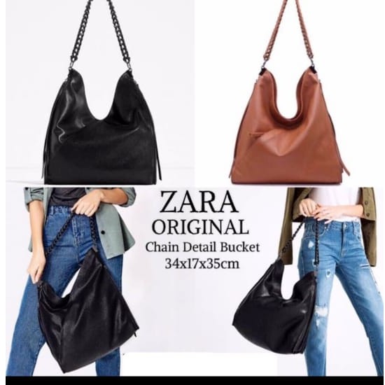 TAS ZARAA ZR TOTE BAG SHOULDER BAG TAS BAHU CHAIN BUCKET IMPORT PREMIUM #3040