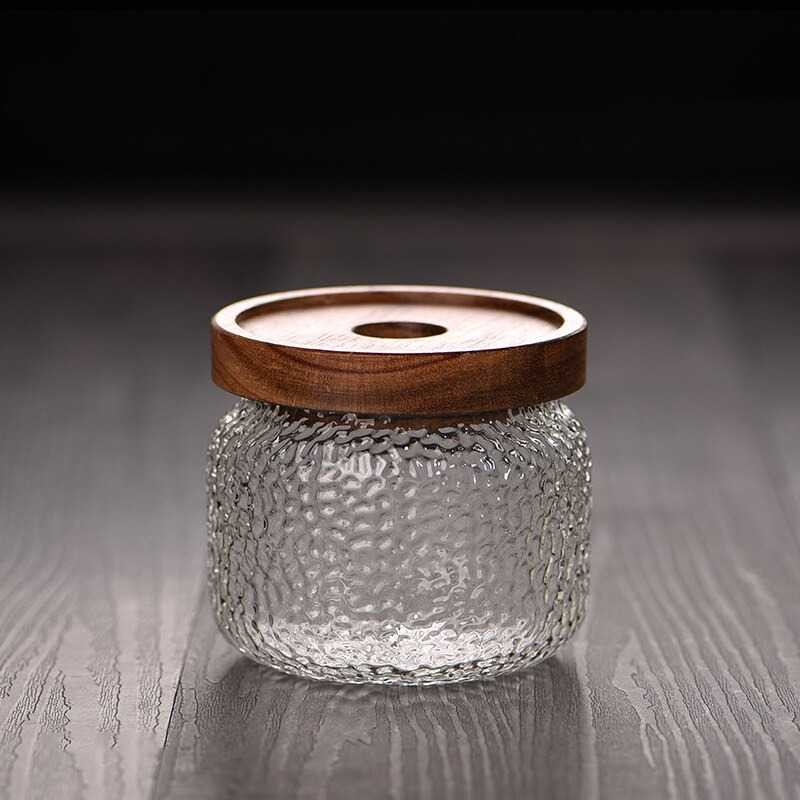 Toples Kaca Estetik Botol Penyimpanan Makanan Unik Glass Storage Jar