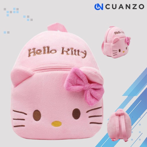 Tas Sekolah Anak Hello Kitty / Tas Ransel Punggung Helli Kitty Helokiti Helokity Anak Anak Tk Sd Balita Paud Playgroup Laki Laki Perempuan Cowok Cewek Bulu Halus Backpack Premium Karakter Lucu Kecil Import Anti Air Mini 2 3 4 5 Tahun Murah Origina